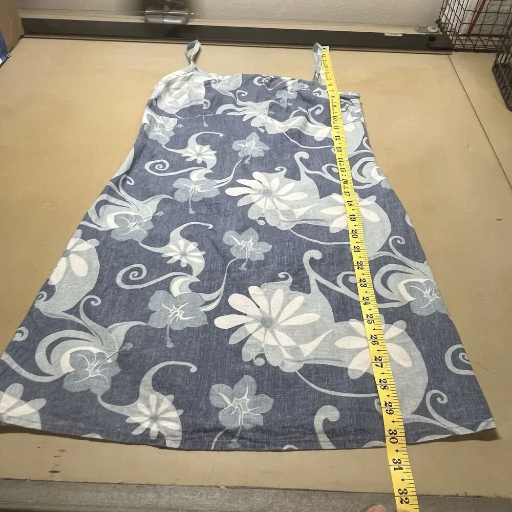 Charlotte Russe Vintage Baby Doll Sun Dress Size S Blue Floral Beachy Sheath